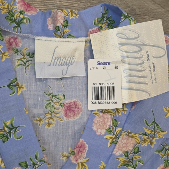 New SEARS House Dress - Nightgown Sleepware Sz 1XL Button Up Pockets NWT - Picture 3 of 9